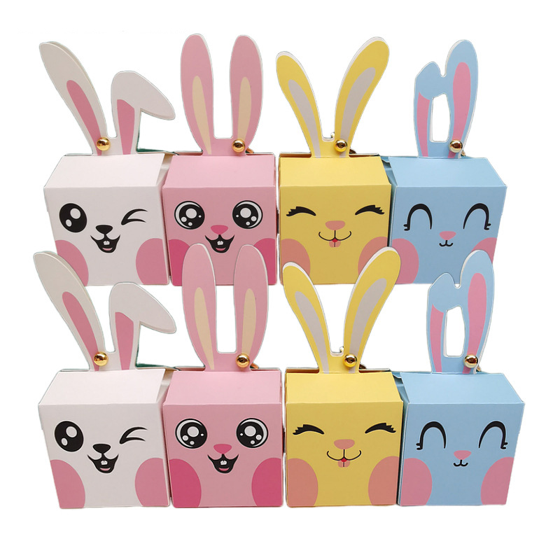 Food Box Baby - 12/24Pcs Cartoon Kaninchen Candy Box Frohe