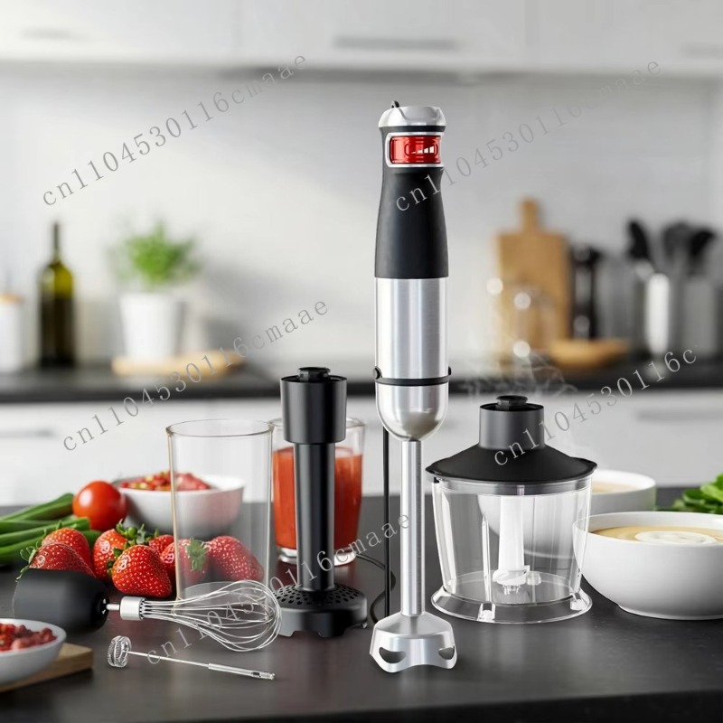 Baby Food Cooking Set - 6-in-1 1200W Leistungsstarkes Stabmixer-Set, Professioneller Immersionsmixer