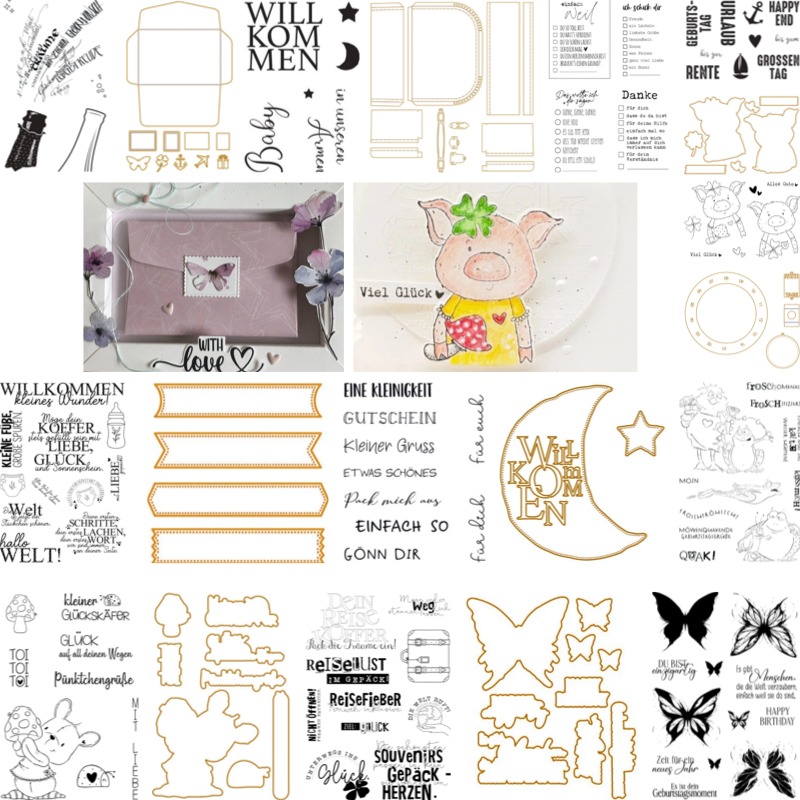 Food Box Baby - Baby-Koffer-Stempel und -Schablonen Neuheit 2026 Scrapbook-Tagebuch-Dekoration