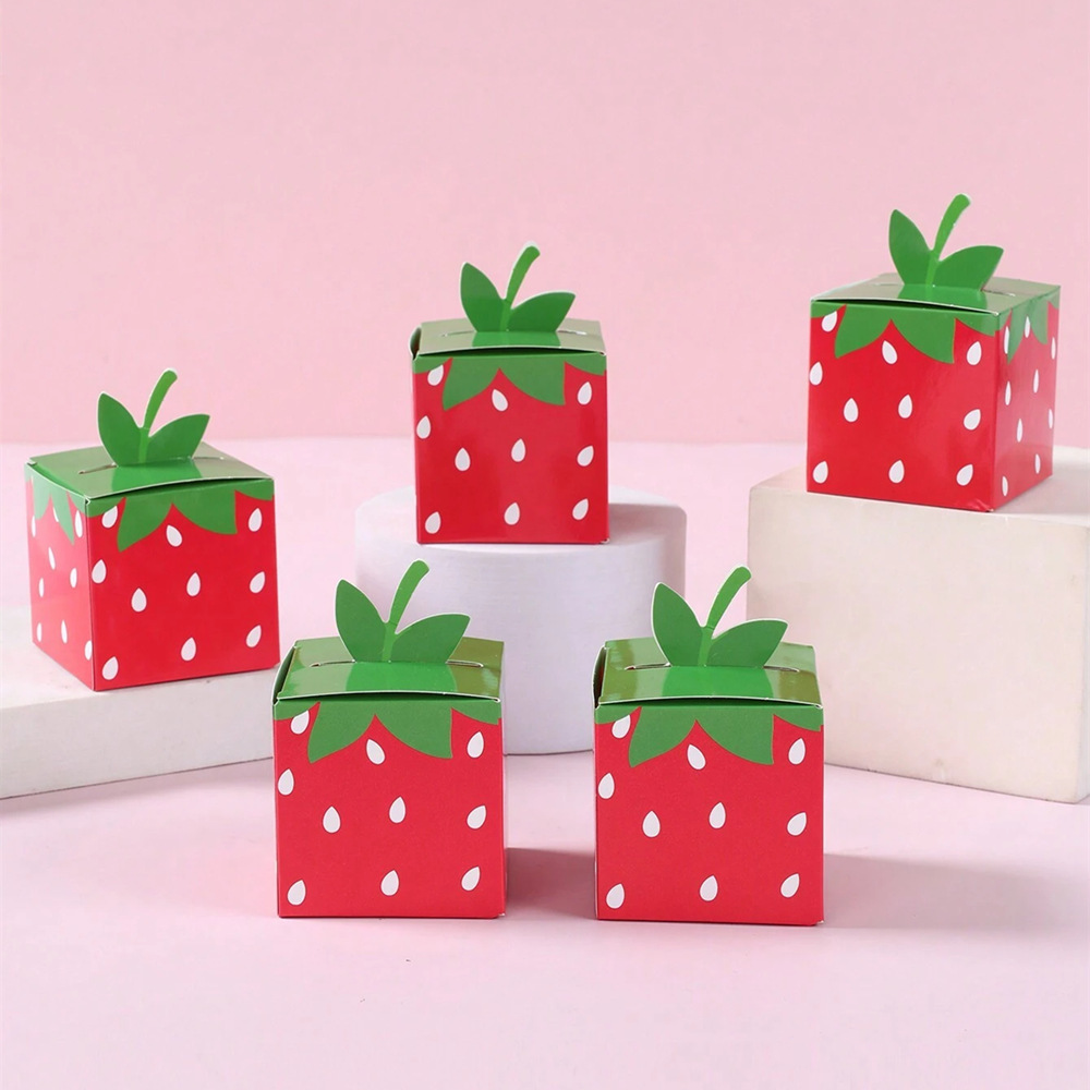 Food Box Baby - 10 Stücke Süße Frucht Erdbeere Thema