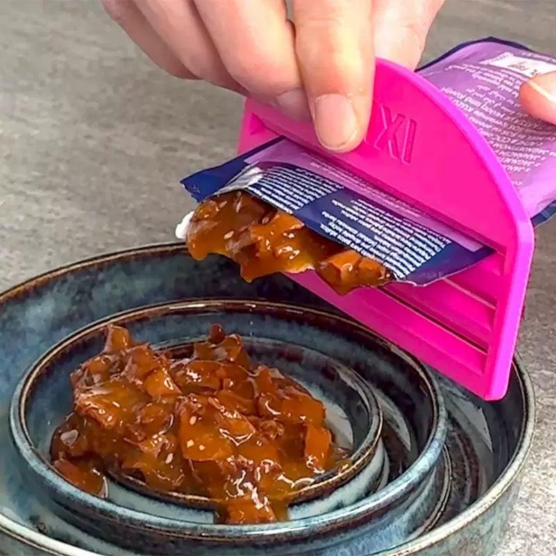 Food Pouch Reusable - Neuer Katzen-Leckerli-Spender, manuelles Flüssigsnack-Fütterungswerkzeug für Haustiere,