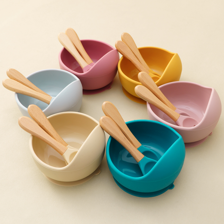 Baby Food Dispensing Spoon - Mamaplan 3PCS Baby Silikon Fütterung Set