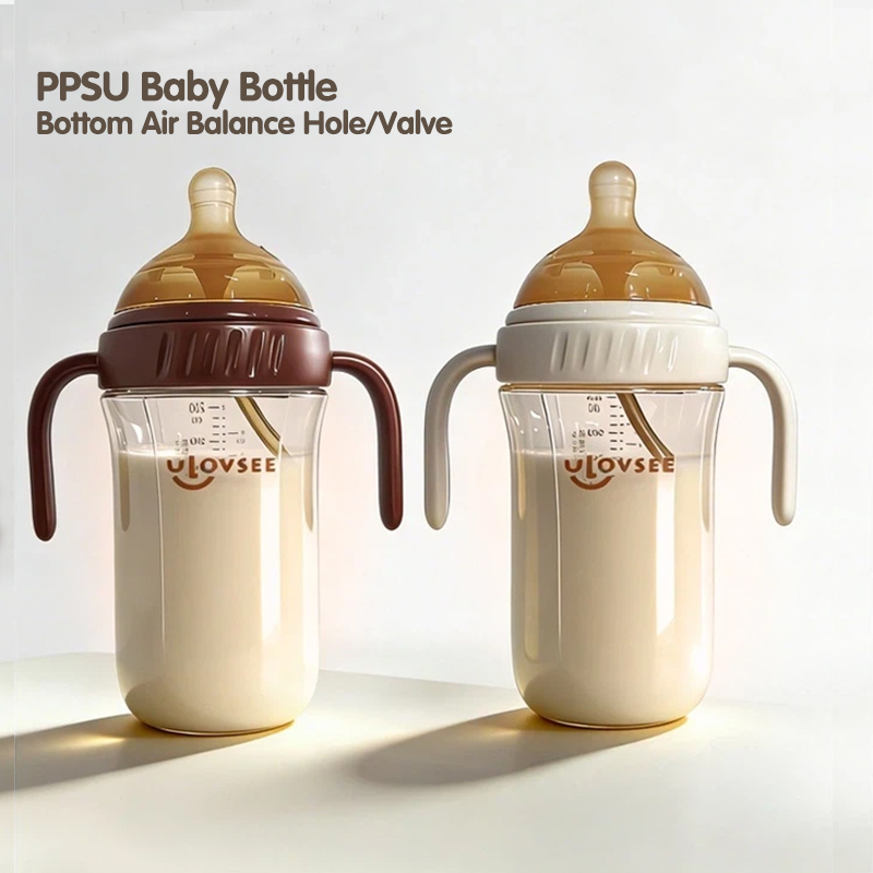Baby Food Dispensing Spoon - Neue 280ml Wärmeempfindliche PPSU-Babyflasche mit Luftausgleichsventil