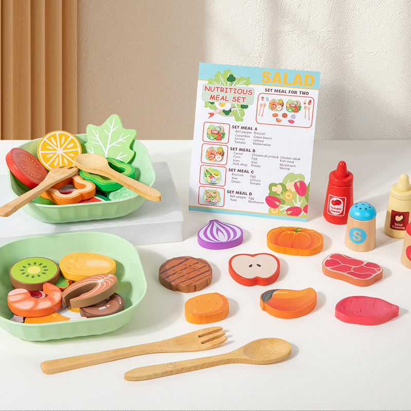 Holz-Simulations-Salat-Spielse – Baby Food Under 1 Year Bewertung und Preis