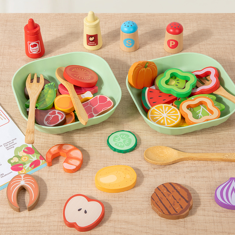 Holz-Simulations-Salat-Spielse – Baby Food Under 1 Year Bewertung und Preis
