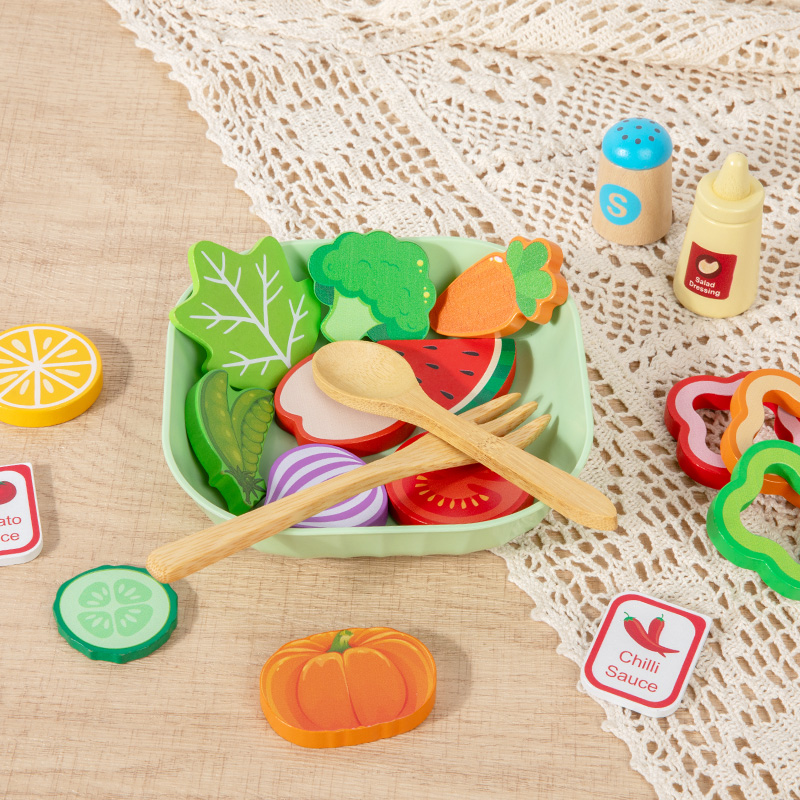Holz-Simulations-Salat-Spielse – Baby Food Under 1 Year Bewertung und Preis