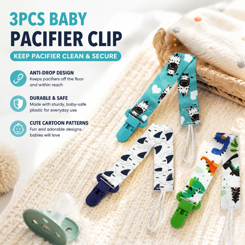 3-teiliges Baby-Schnullerclip- – Baby Food Pacifier Bewertung und Preis