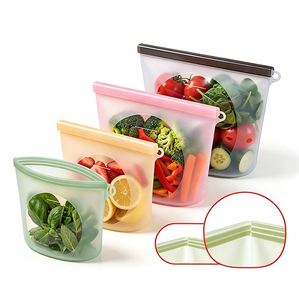 Silikon-Lebensmittel-Aufbewahr – Food Pouch Reusable Bewertung und Preis
