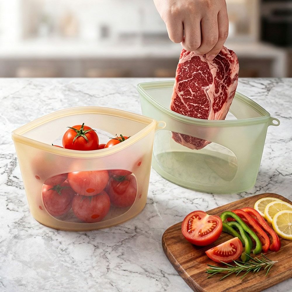 Silikon-Lebensmittel-Aufbewahr – Food Pouch Reusable Bewertung und Preis