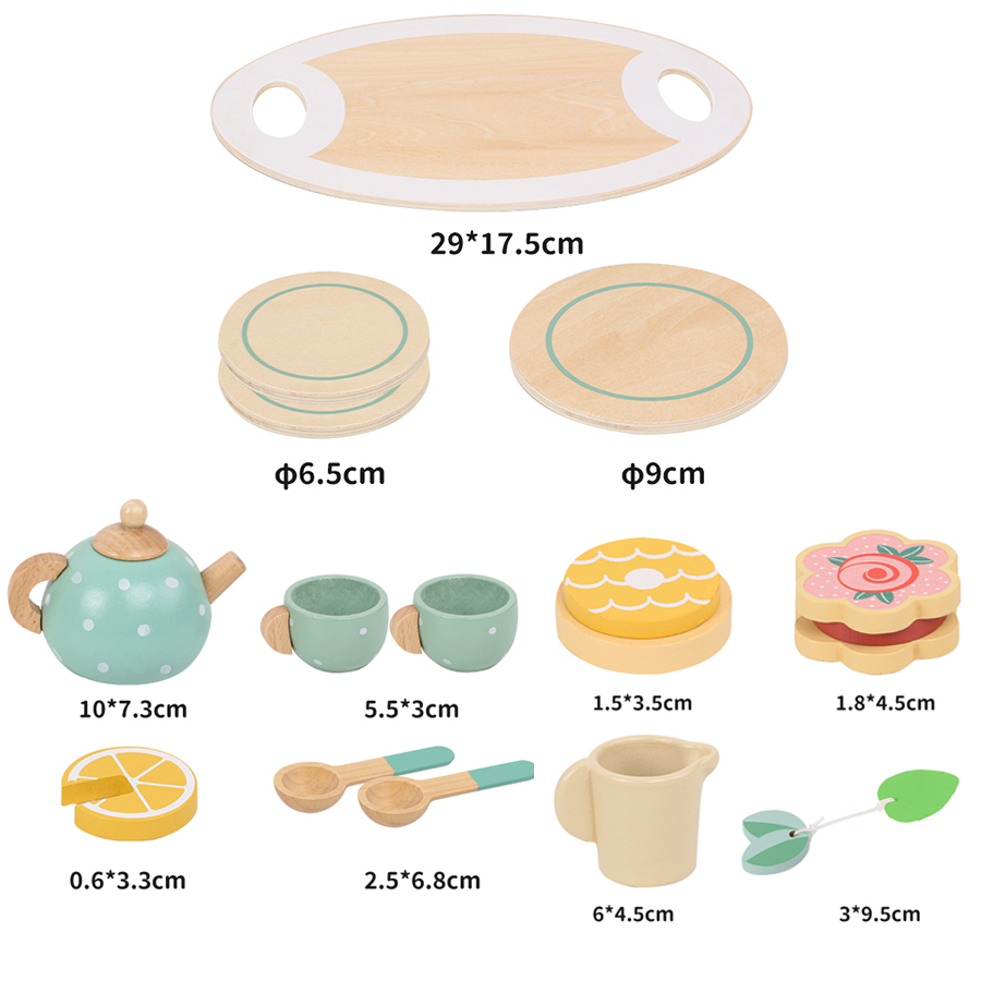Holz-Nachmittagstee-Set Spielz – Baby Food Under 1 Year Bewertung und Preis