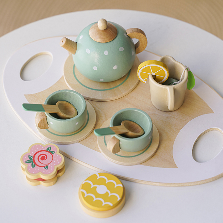 Holz-Nachmittagstee-Set Spielz – Baby Food Under 1 Year Bewertung und Preis