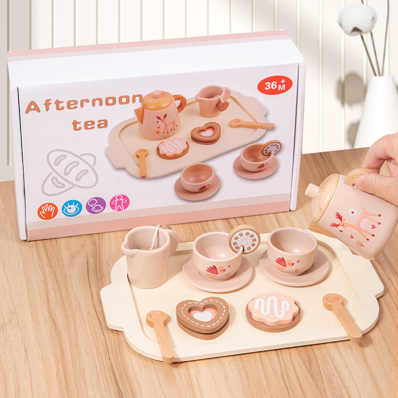 Nachmittagstee-Set, Holzspielz – Baby Food Cooking Set Bewertung und Preis