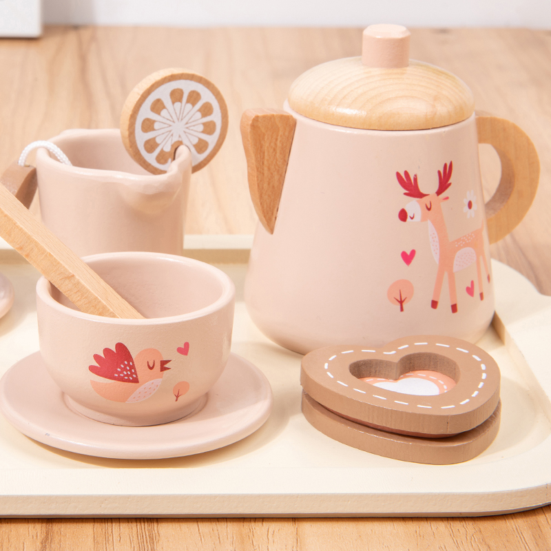 Nachmittagstee-Set, Holzspielz – Baby Food Cooking Set Bewertung und Preis